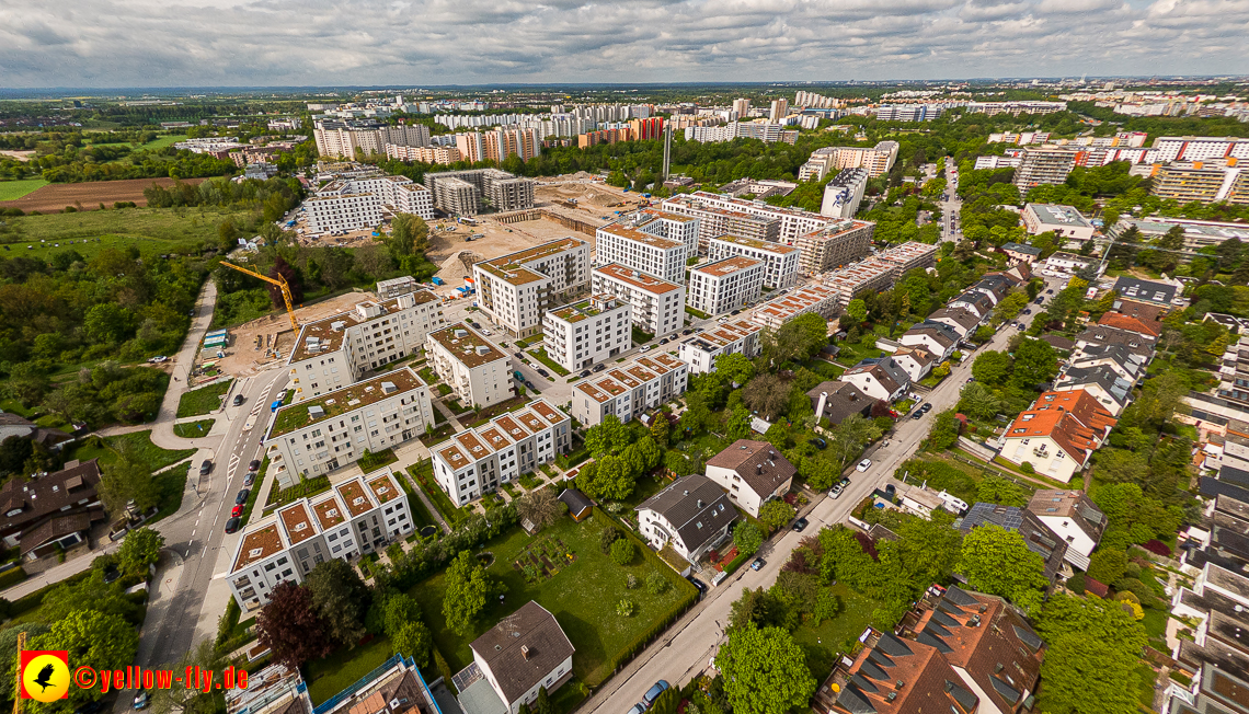 17.05.2023 - Baustelle Alexisquartier und Pandion Verde in Neuperlach